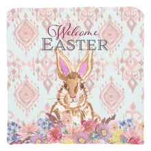Load image into Gallery viewer, Easter Bunny Ikat Throw Pillow