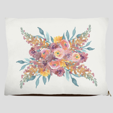 Load image into Gallery viewer, Floral designer dog bed with zipper