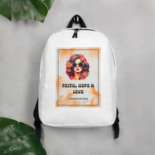 Load image into Gallery viewer, Peace, hope & Love Retro Backpack