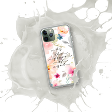 Load image into Gallery viewer, Grace of God Clear floral Case for iPhone®