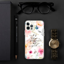 Load image into Gallery viewer, Grace of God Clear floral Case for iPhone®