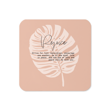 Load image into Gallery viewer, Rejoice Cork-back coaster