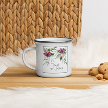 Load image into Gallery viewer, Trust in Jesus enamel mug