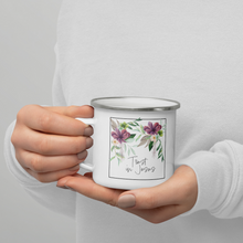 Load image into Gallery viewer, Trust in Jesus enamel mug