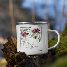 Load image into Gallery viewer, Trust in Jesus enamel mug