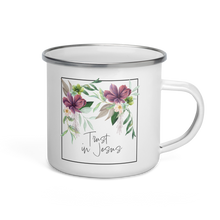 Load image into Gallery viewer, Trust in Jesus enamel mug