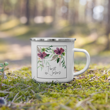 Load image into Gallery viewer, Trust in Jesus enamel mug