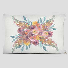 Load image into Gallery viewer, Floral designer dog bed with zipper