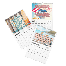 Load image into Gallery viewer, 2025 Ivory Palm Wall calendar