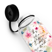 Load image into Gallery viewer, By the grace of God wide mouth water bottle