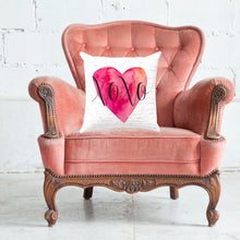 Load image into Gallery viewer, XoXo Heart Script Throw Pillow