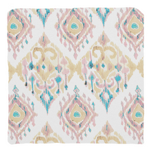 Load image into Gallery viewer, Mustard & Teal IKAT Throw Pillow