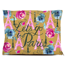 Load image into Gallery viewer, Mustard Floral "Paris" Dog Bed