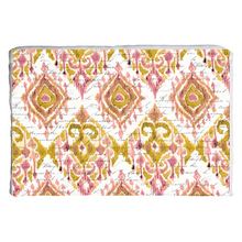 Load image into Gallery viewer, Gold & Blush IKAT Throw Pillow