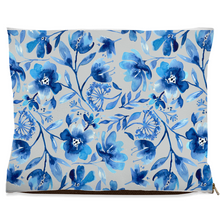Load image into Gallery viewer, Navy Blue Floral Dog Bed