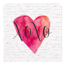 Load image into Gallery viewer, XoXo Heart Script Throw Pillow