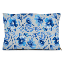 Load image into Gallery viewer, Navy Blue Floral Dog Bed
