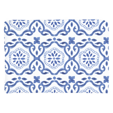 Load image into Gallery viewer, Blue & White Pattern Throw Pillow