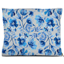 Load image into Gallery viewer, Navy Blue Floral Dog Bed