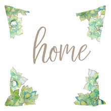 Load image into Gallery viewer, Succulent HOME Throw Pillow