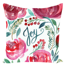 Load image into Gallery viewer, Floral Joy Christmas pillow
