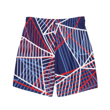 Load image into Gallery viewer, Red white & blue Trump won swim trunks
