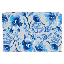 Load image into Gallery viewer, Blue Floral Design Throw Pillow