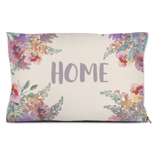 Load image into Gallery viewer, Beige Floral "HOME" Dog Bed