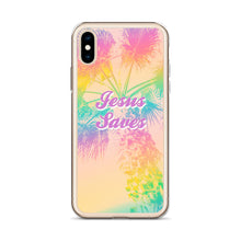 Load image into Gallery viewer, Jesus Saves Tropical iPhone Case