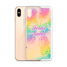 Load image into Gallery viewer, Jesus Saves Tropical iPhone Case