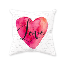 Load image into Gallery viewer, Love & Heart Throw Pillow