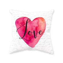 Load image into Gallery viewer, Love & Heart Throw Pillow