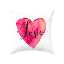 Load image into Gallery viewer, Love & Heart Throw Pillow
