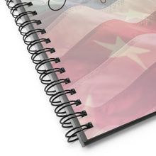 Load image into Gallery viewer, American Flag Spiral notebook