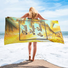 Load image into Gallery viewer, Faithy, Hope & Love Beach Towel