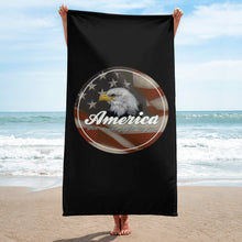 Load image into Gallery viewer, Patriotic beach towel