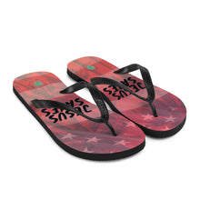 Load image into Gallery viewer, Jesus Saves Red Flip-Flops