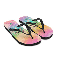Load image into Gallery viewer, Jesus Saves Tropical Flip-Flops