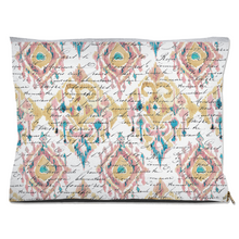 Load image into Gallery viewer, IKAT &amp; Scroll Boho Dog Bed
