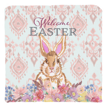 Load image into Gallery viewer, Easter Bunny Ikat Throw Pillow
