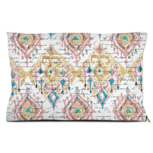 Load image into Gallery viewer, IKAT &amp; Scroll Boho Dog Bed
