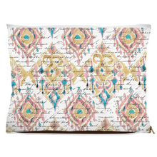 Load image into Gallery viewer, IKAT &amp; Scroll Boho Dog Bed
