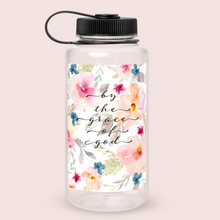 Load image into Gallery viewer, By the grace of God wide mouth water bottle
