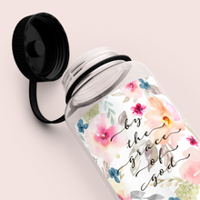 Load image into Gallery viewer, By the grace of God wide mouth water bottle
