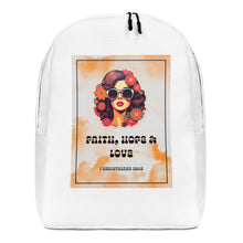Load image into Gallery viewer, Peace, hope &amp; Love Retro Backpack
