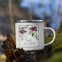 Load image into Gallery viewer,  Trust in Jesus enamel mug
