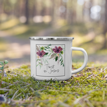 Load image into Gallery viewer,  Trust in Jesus enamel mug
