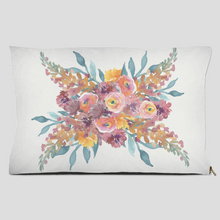 Load image into Gallery viewer, Floral designer dog bed with zipper
