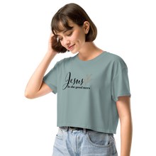 Load image into Gallery viewer, Good News Women’s crop top
