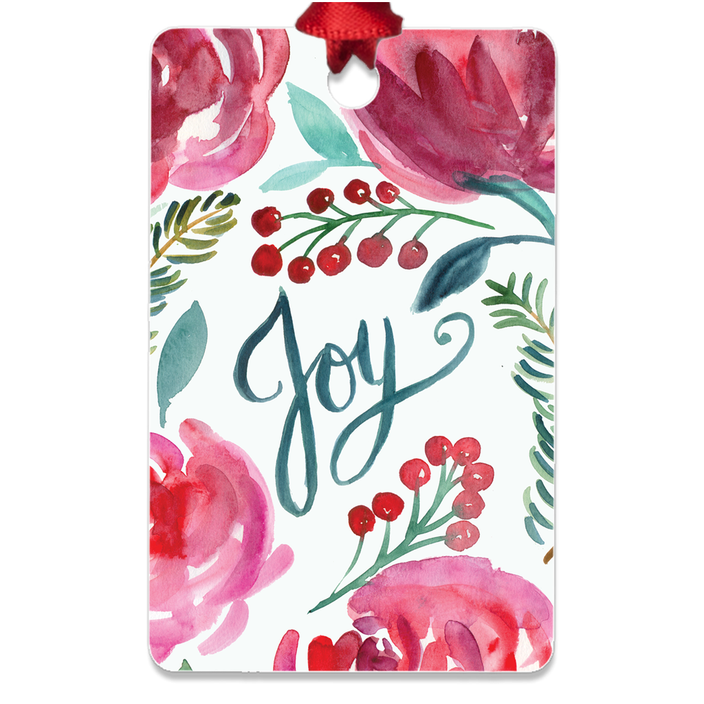 Christmas Floral Joy Eco-friendly Christmas Ornaments